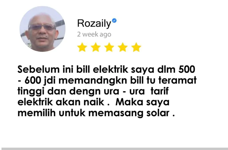 Residential solar customer review